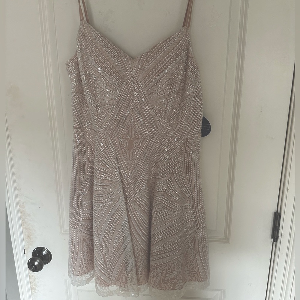 new with tags champagne formal dress